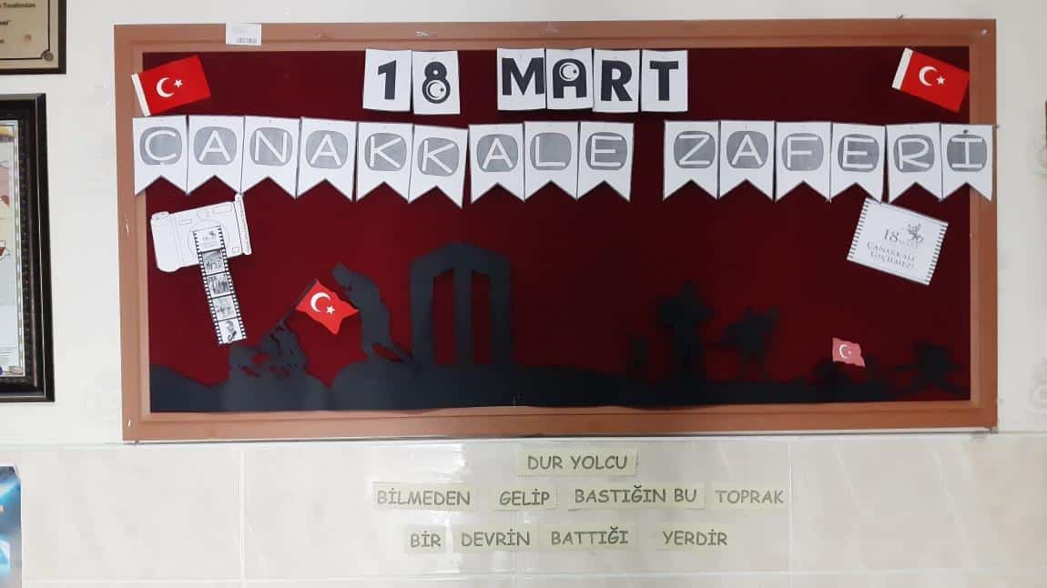 Okulumuzda 18 Mart Çanakkale Zaferi ve Şehitleri Anma Günü Nedeniyle Etkinlik Yapıldı.